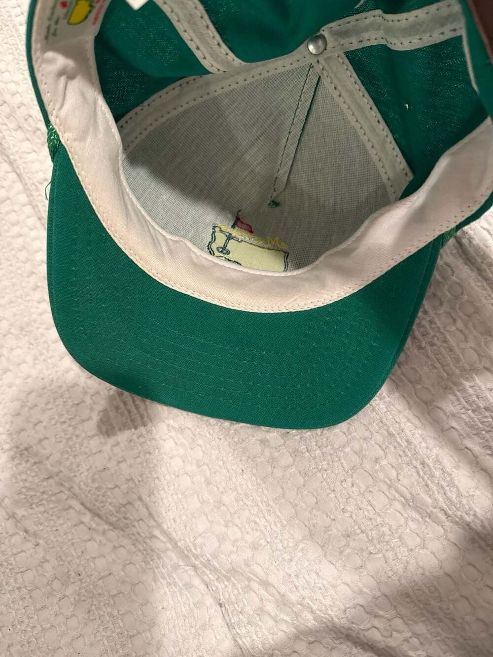 Vintage Masters Hat Leather ANGC Beckmans American Needle USA Made Deadstock New - Picture 6 of 6